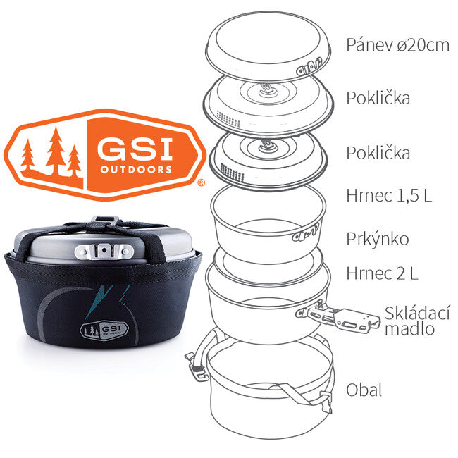 GSI Outdoors Pinnacle Base Camper Σετ Σκεύη Κατασκήνωσης