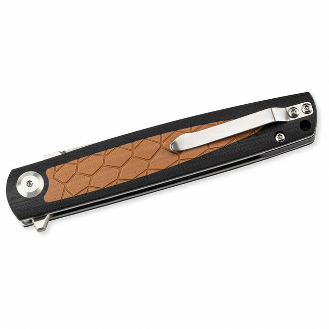 Herbertz G10 D2 Μαχαίρι Τσέπης 9cm, Μαύρο/Καφέ