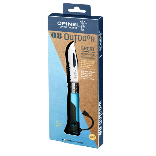 Opinel N°08 Μαχαίρι Outdoor με Κλείσιμο, Μπλε