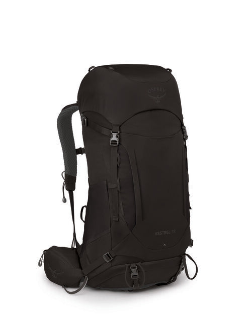 OSPREY KESTREL 38 σακίδιο πλάτης περιπέτειας, μαύρο