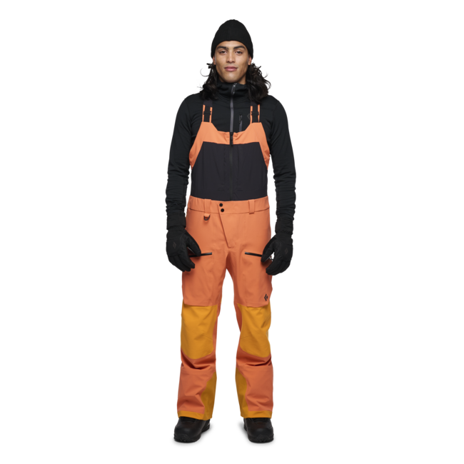 Black Diamond Recon Stretch Pro Bibs Παντελόνι Ανδρικό με Τράκες, BD Orange-Flame Orange