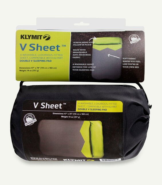 Klymit Double V Sheet θήκη προστασίας αλεξίπτωτου, πράσινο γκρι