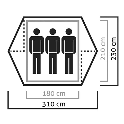 Σκηνή Salewa Denali για 3 άτομα