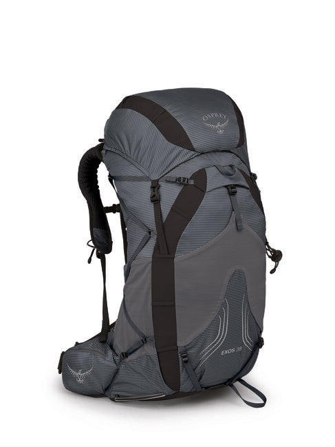 OSPREY EXOS 38 σακίδιο πλάτης για πεζοπορία, σκούρο γκρι