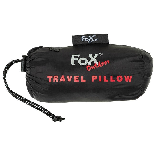 Fox Outdoor Φουσκωτό Μαξιλάρι Ταξιδίου, Μαύρο