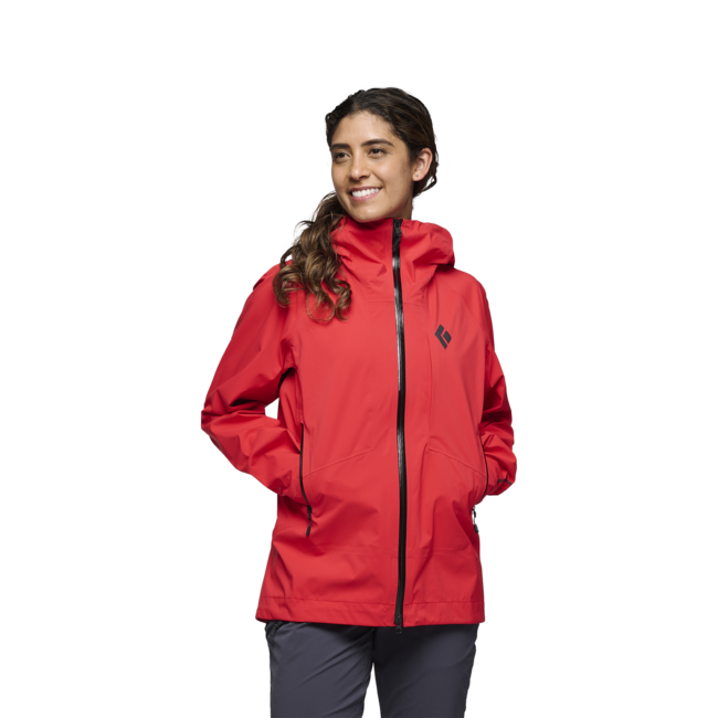 Black Diamond Highline Stretch Shell αδιάβροχο μπουφάν γυναικείο, κοραλλί κόκκινο