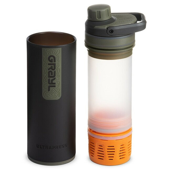 GRAYL UltraPress Φιλτρέ Μπουκάλι 500 ml, Μαύρο-Πράσινο