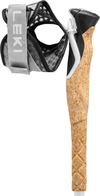 LEKI Cross Trail FX Superlite Compact ραβδοί trekking, λευκό-ροζ-μαύρο, 100 - 120 cm