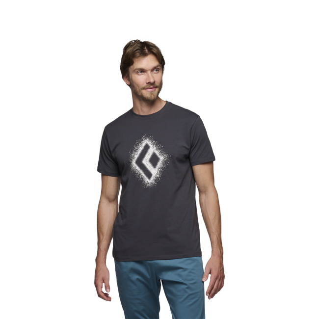 Black Diamond Chalked Up 2.0 Κοντομάνικο Μπλουζάκι ανδρικό, charcoal