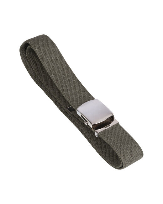 Mil-Tec Ζώνη Παντελονιού US Πλάτος 38mm με Ασημί Αγκράφα, Λαδί
