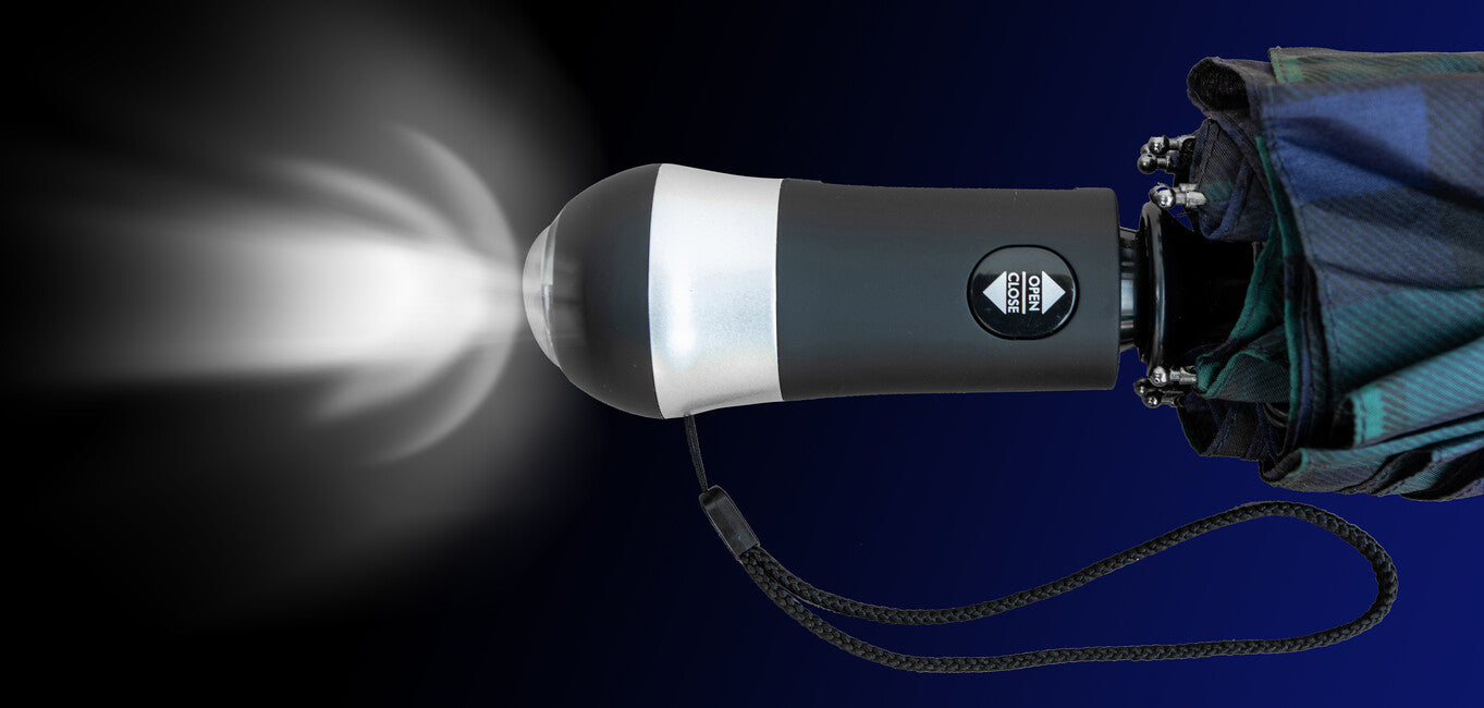 Origin Outdoors LED-Trek Συμπαγής Ομπρέλα LED, μπλε-πράσινο