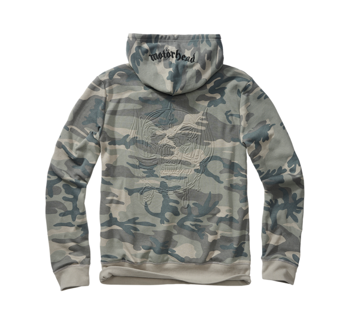 Brandit Motörhead Φούτερ με Κουκούλα, γκρι camo