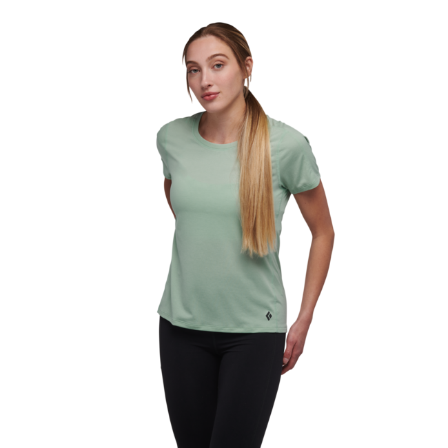 Black Diamond Lightwire Tech Μπλουζάκι Γυναικείο με Κοντό Μανίκι, Foam Green