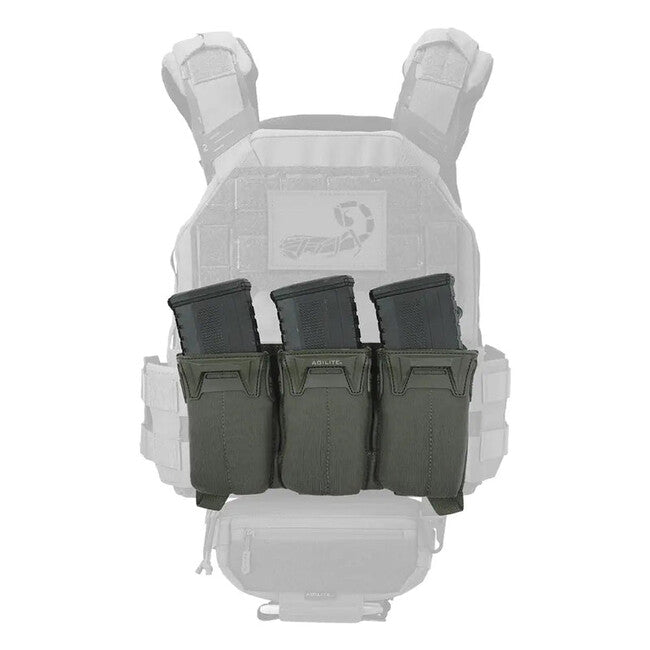 Agilite Pincer Triple θήκη τριπλού φορτωτή, ranger green