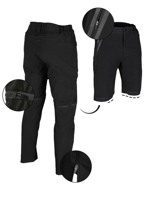 Mil-Tec PERFORMANCE ZIP-OFF παντελόνι, μαύρο