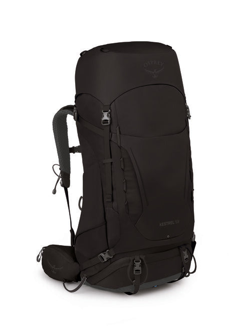 OSPREY KESTREL 58 σακίδιο πλάτης τουρισμού, μαύρο
