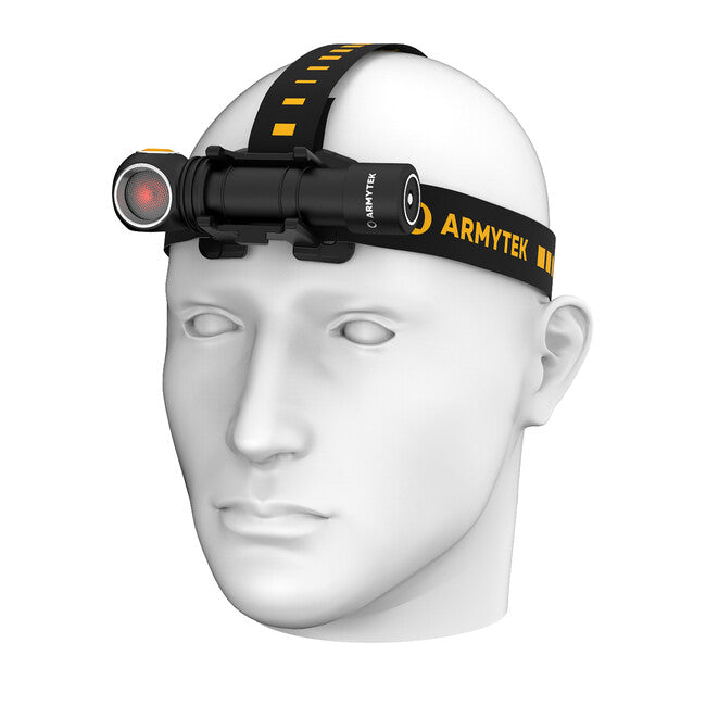 ArmyTek Wizard C2 WR κεφαλόφωτο LED με μαγνητικό στήριγμα τροφοδοσία από συσσωρευτή 1100 lm 3 h 65 g, Λευκό & Κόκκινο