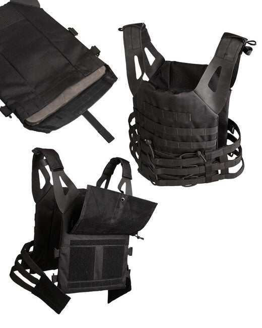 Mil-Tec MOLLE GEN II φορέας πλακών, μαύρο