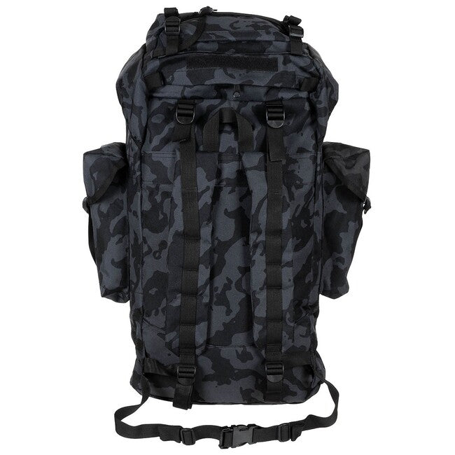 MFH Σακίδιο πλάτης MOLLE 65L, αλουμινένια ράβδος, night-camo