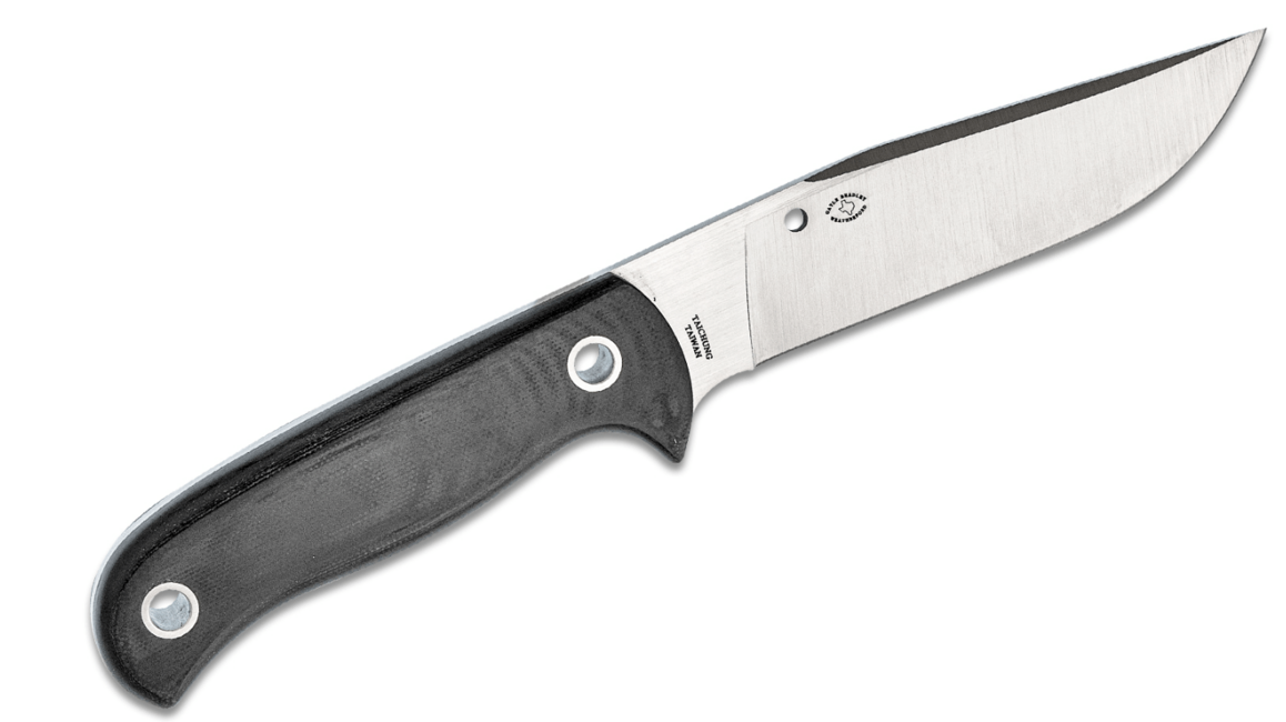 Spyderco Bradley Bowie Μαχαίρι με Σταθερή Λάμα 13 cm, μαύρο, G10, θήκη