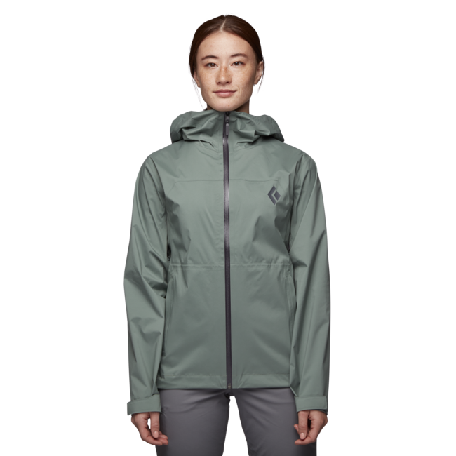 Black Diamond Stormline Stretch Rain Shell αδιάβροχο μπουφάν γυναικείο, laurel green