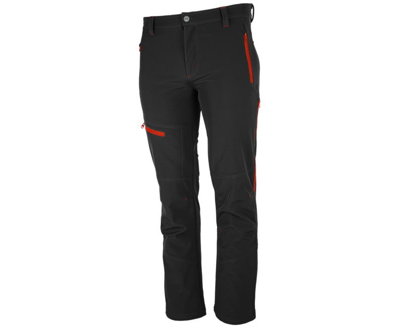 BENNON FORCE Παντελόνι Softshell, Μαύρο/Κόκκινο
