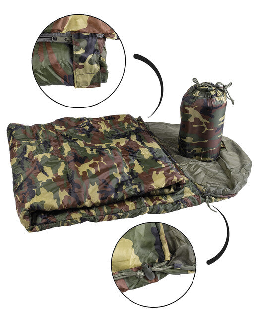 Mil-Tec COMMANDO Sleeping Bag με Θήκη, Woodland