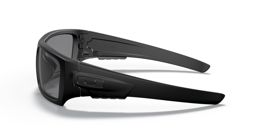 Oakley Det Cord Γυαλιά Βαλλιστικής Προστασίας με Σκούρο Γκρι Φακό, Ματ Μαύρο