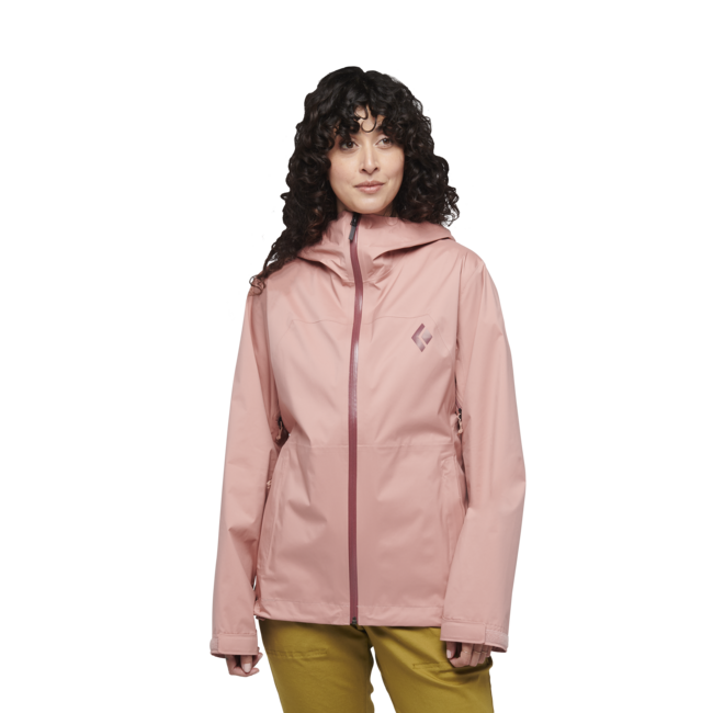 Black Diamond Stormline Stretch Rain Shell αδιάβροχο μπουφάν γυναικείο, chalk pink