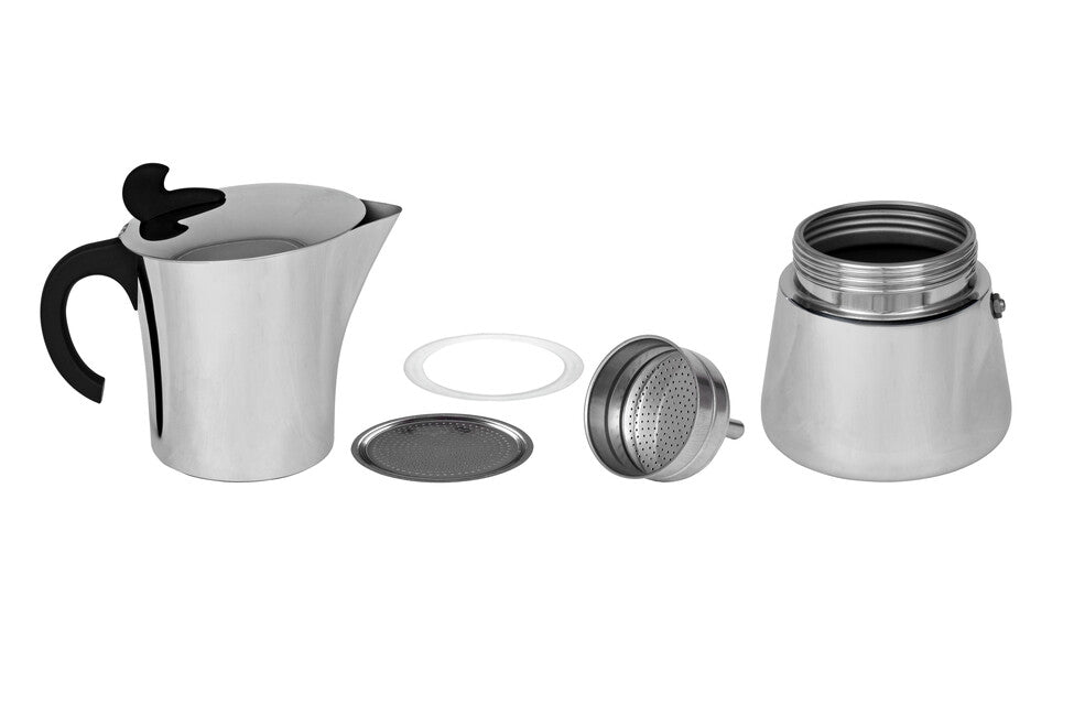 BasicNature Espresso Μοχα 2 φλιτζανιών Stainless Steel