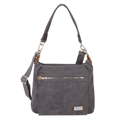 Travelon Heritage Hobo Τσάντα Ασφαλείας κατά των Κλοπών, Γκρι