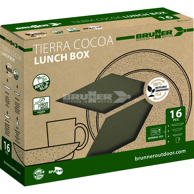 Brunner Lunch Box Pla Tierra Σετ Κρεβατοδεξαμενής Camping, Καφέ
