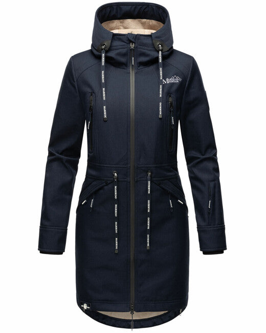 Marikoo Racquelle Softshell Μπουφάν γυναικείο με Κουκούλα, navy