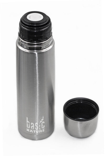 BasicNature Θερμός Κενού με Διπλά Τοιχώματα από Ανοξείδωτο Χάλυβα, 0,5 l