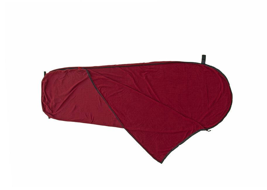 Origin Outdoors Microfleece Ένθετο Σάκου Ύπνου σχήμα μούμιας, bordeaux