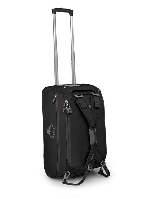OSPREY DAYLITE CARRY-ON WHLD DUFFEL 40 Τσάντα Ταξιδιού με Ρόδες, μαύρο