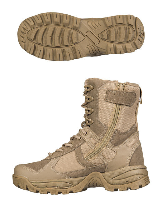 Mil-Tec PATROL Μπότες με Φερμουάρ, coyote brown