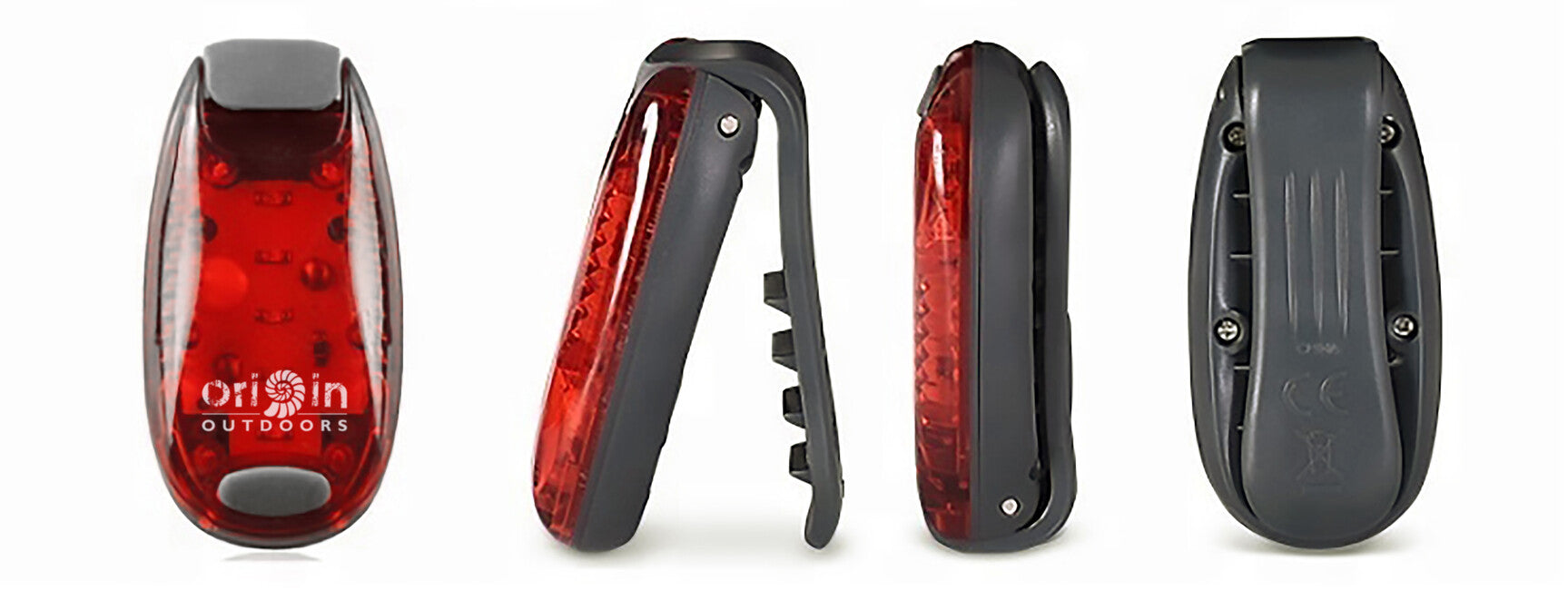 Origin Outdoors LED Clip Light, κόκκινο, 2 τεμάχια