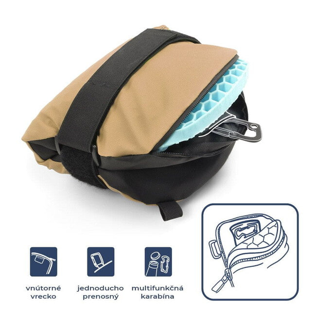 Mosh Kamper Υπόστρωμα Καθίσματος Outdoor, μπεζ/μαύρο