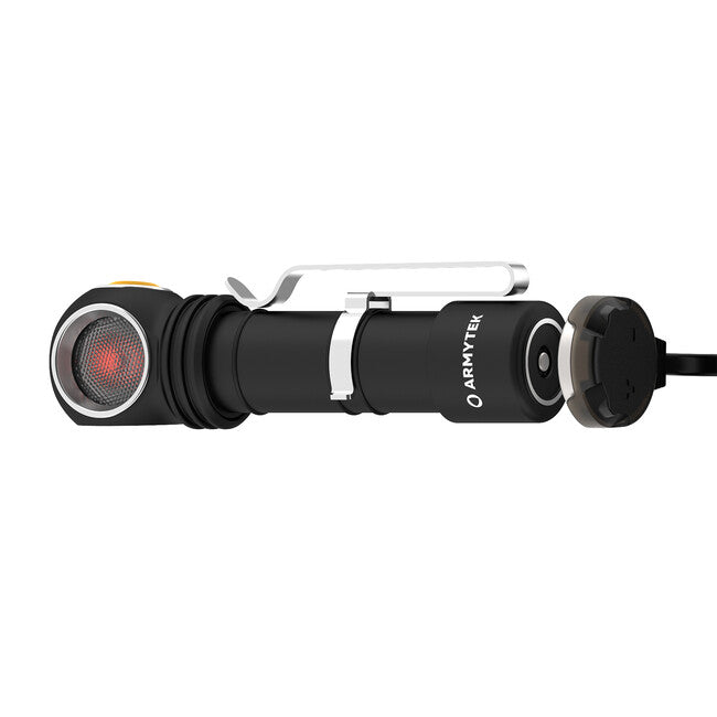 ArmyTek Wizard C2 WR κεφαλόφωτο LED με μαγνητικό στήριγμα τροφοδοσία από συσσωρευτή 1100 lm 3 h 65 g, Λευκό & Κόκκινο