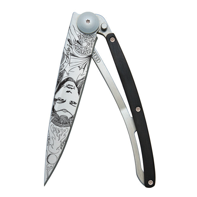 Deejo Fantasy Succubus Πτυσσόμενο Μαχαίρι Ebony Wood