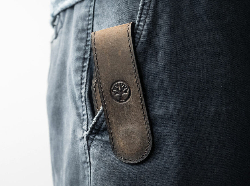 BÖKER® Μαγνητική Θήκη Δέρματος 9,5cm, Καφέ