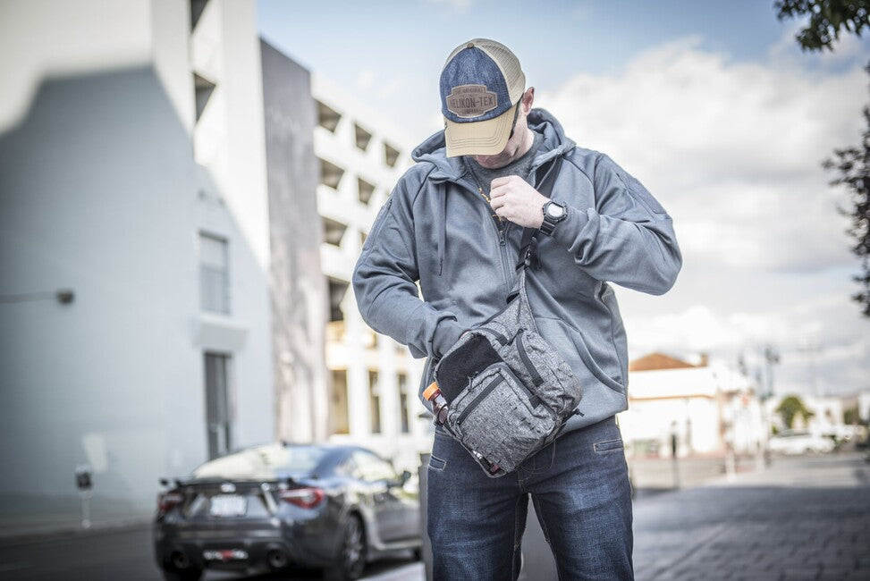 Helikon-Tex URBAN TACTICAL HOODIE Φούτερ FullZip, Melange Black-Grey