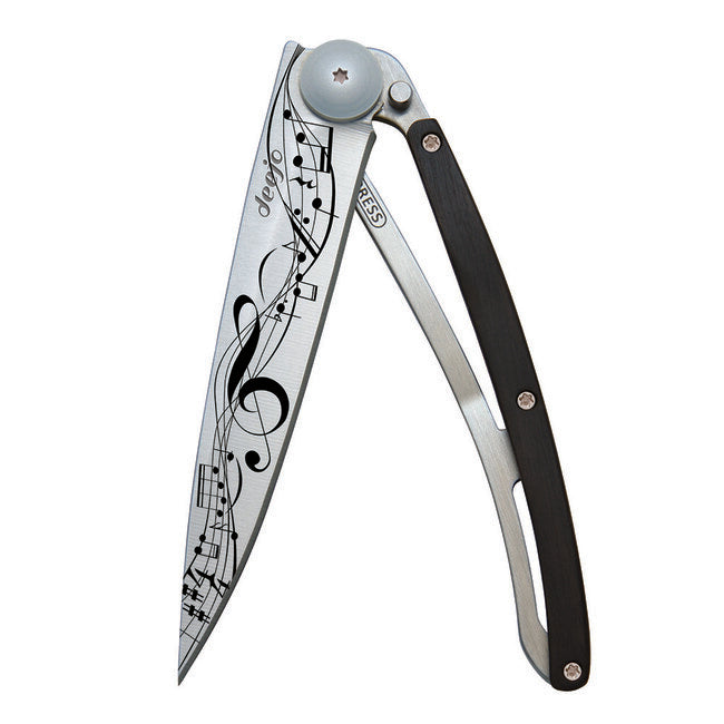 Deejo Tattoo Μαχαίρι με Κλείσιμο Ebony Wood Partition