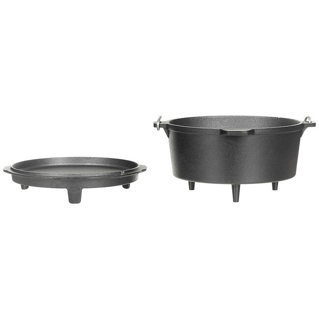 Fox Outdoor Ολλανδική Κατσαρόλα Φωτιάς από Χυτοσίδηρο, περίπου 3,8 λ