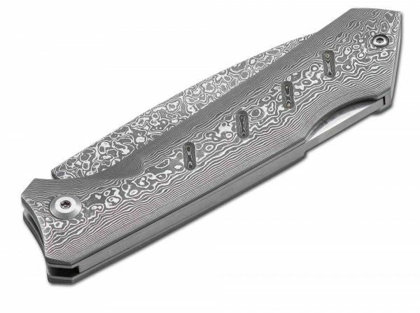 BÖKER® Damascus Dominator Τσέπης Μαχαίρι 8,4 cm, Δαμασκηνό