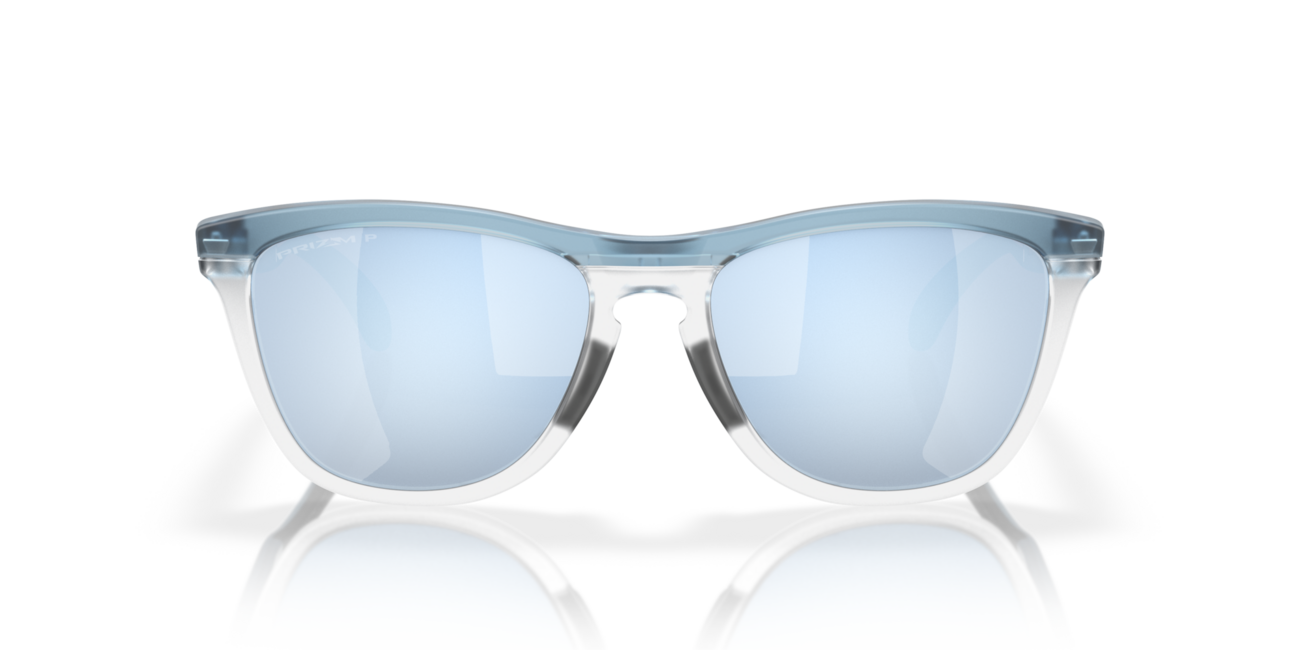 Oakley FROGSKINS RANGE Γυαλιά Ηλίου με σκελετό Trans Stonewash/Clear και φακούς Prizm Deep Water Polarized, 55
