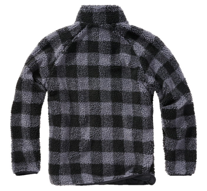 Brandit Teddyfleece Μπουφάν Fleece, Μαύρο/Γκρι