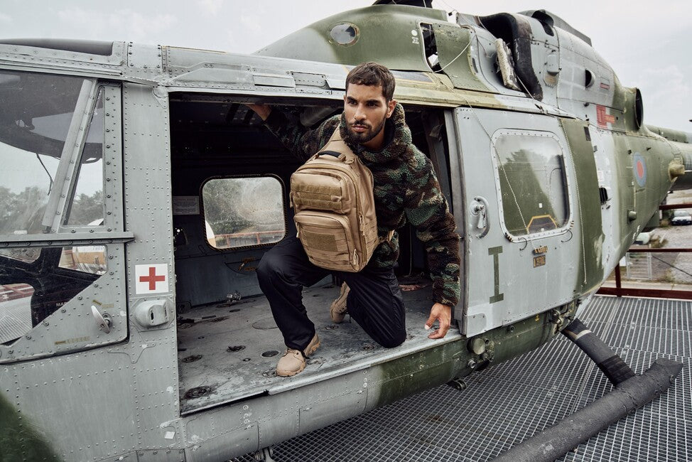 Brandit US Cooper Τσάντα Ώμου, darkcamo