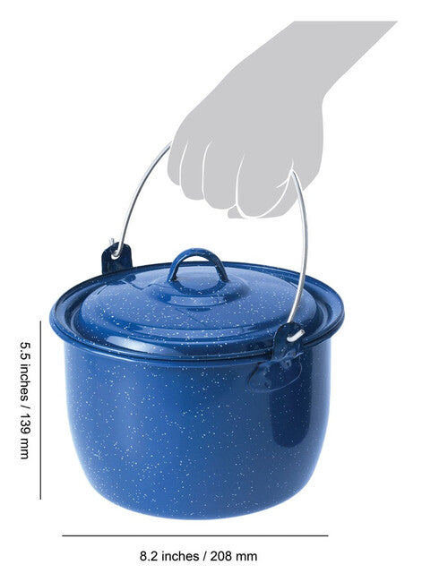GSI Outdoors Convex Kettle σμαλτωμένο δοχείο 2,8 λ, μπλε